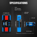 POWRUN 12000mAh Powerbank Jump Starter ETL Multifunction Portable 12V Car 600A Battery Jump Starter in Emergency Tools